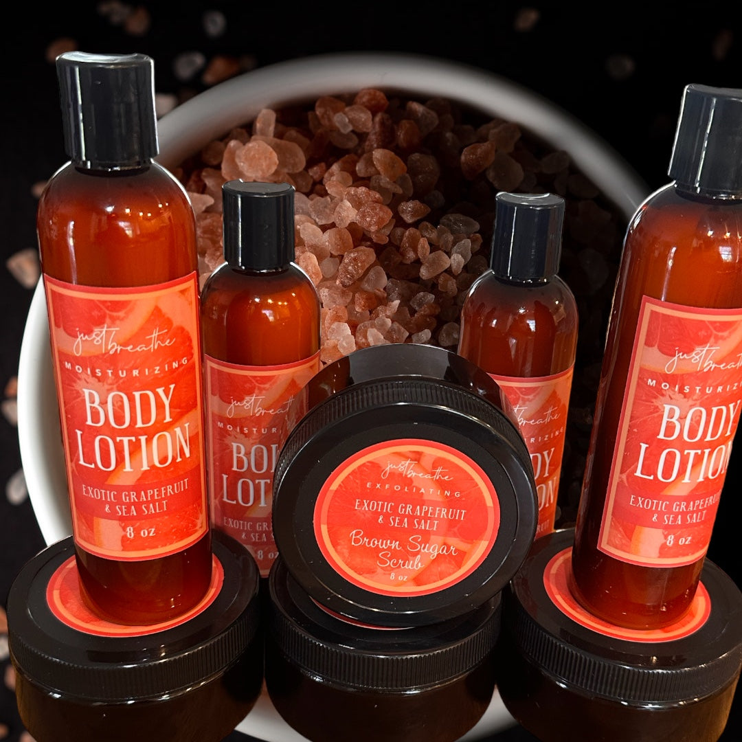 Sea Salt & Grapefruit Brown Sugar Skincare Set