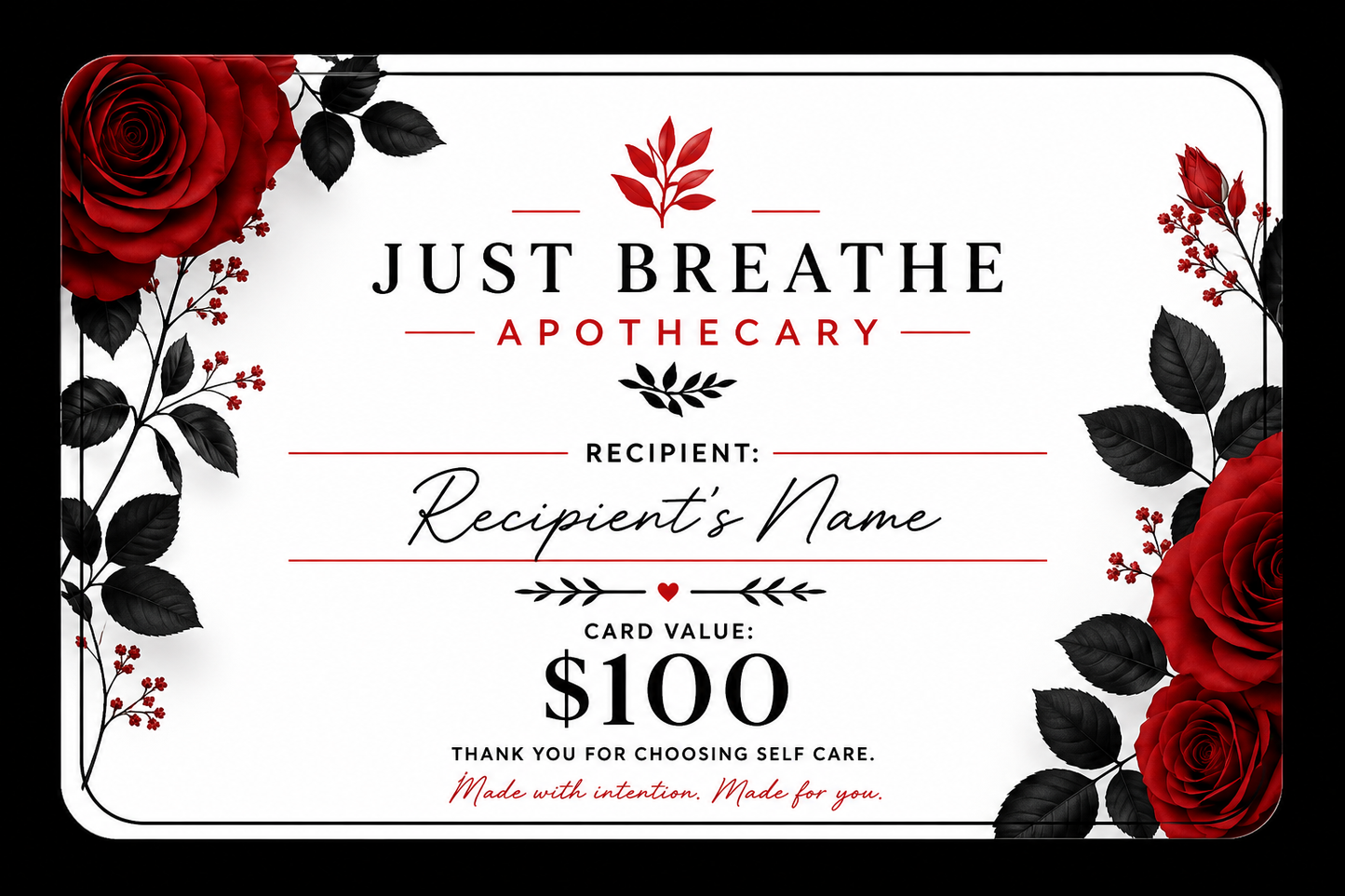 Just Breathe Gift Card